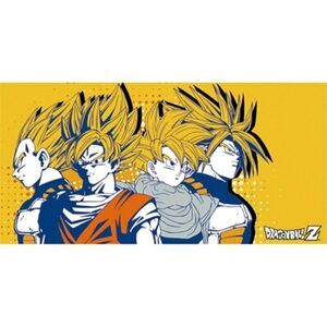 Dragon Ball Z Bath Towel ~ Great Eastern Entertainment Yellow Blue Bath 29x59"